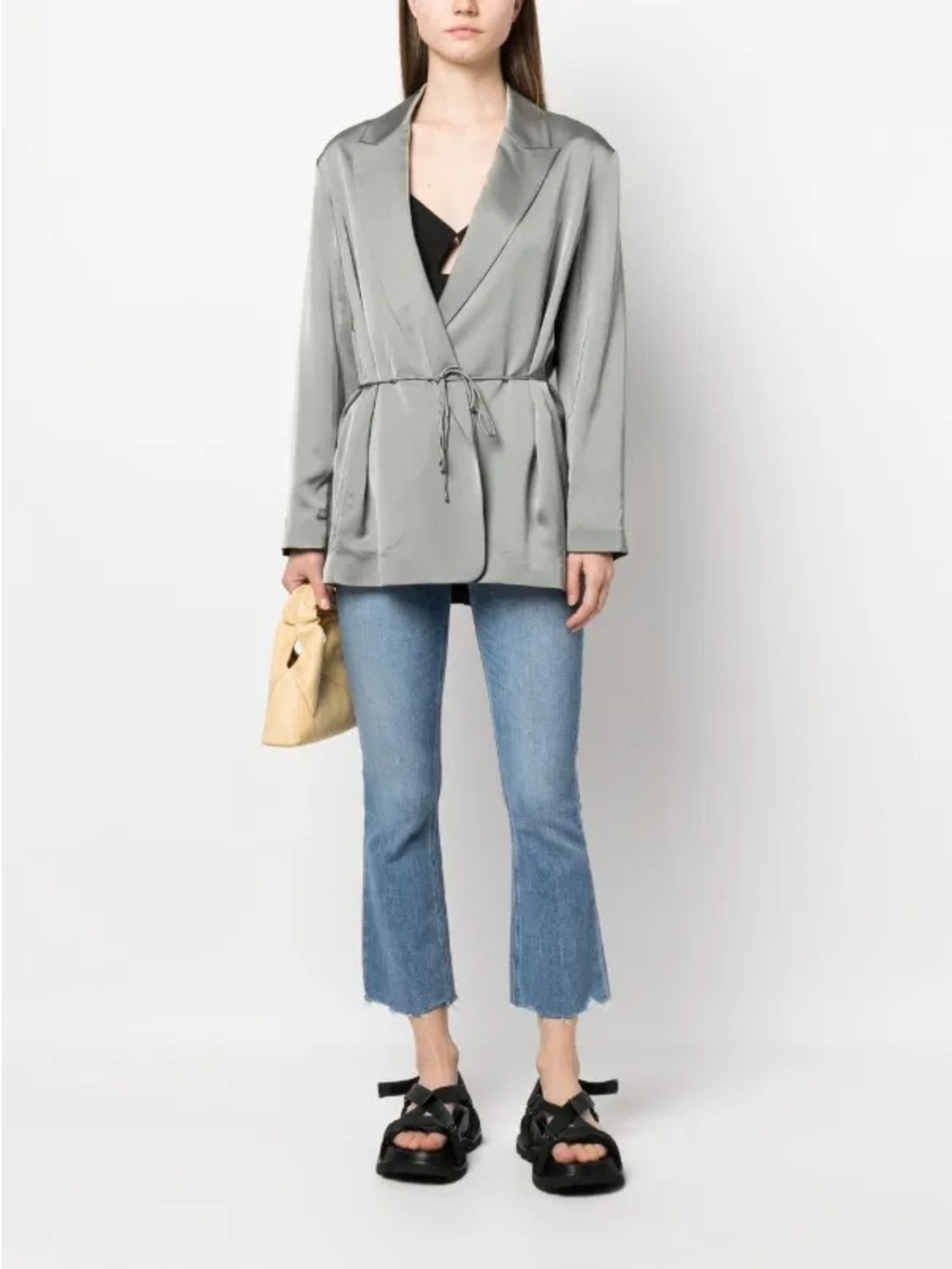 Vince V-neck double-breasted blazer